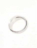 silver plated simple bangle bracelet