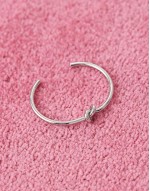 promise cuff bangle in silver