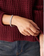 Lost Souls stainless steel soft snake chain bracelet in silver